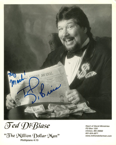 Ted DiBiase signed 8x10 Photo