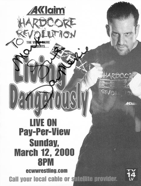 Tommy Dreamer signed 8x10 Photo