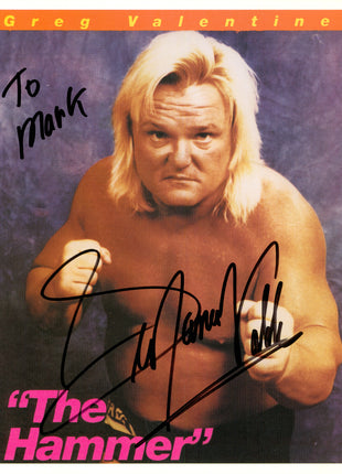 Greg Valentine signed 8x10 Photo