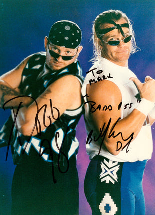 New Age Outlaws - Billy Gunn et Roaddogg, photo 8x10 signée en double