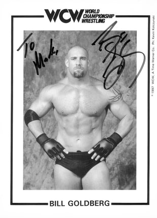Foto firmada de Bill Goldberg de 8x10