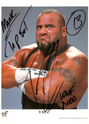Foto firmada de 8x10 por Taz