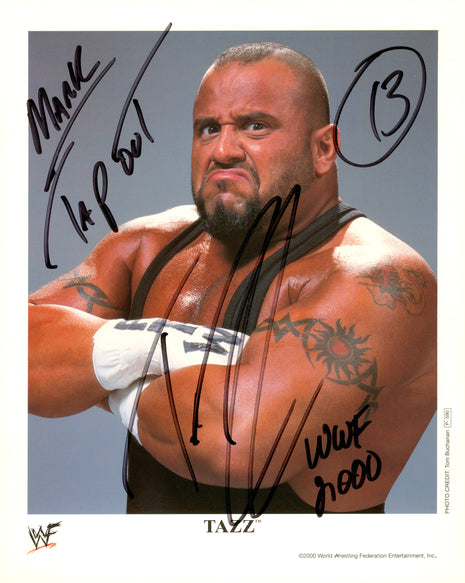Foto firmada de 8x10 por Taz