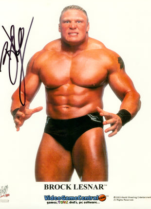 Brock Lesnar signed 8x10 Photo