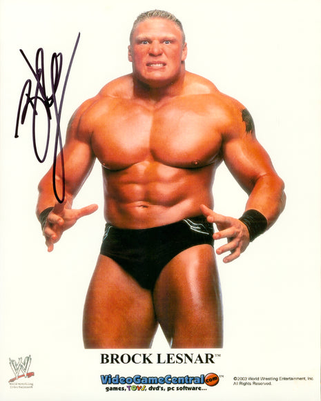 Brock Lesnar signed 8x10 Photo