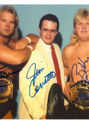Midnight Express - Stan Lane, Bobby Eaton & Jim Cornette triple signed 8x10 Photo