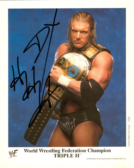 Triple H signed 8x10 Photo