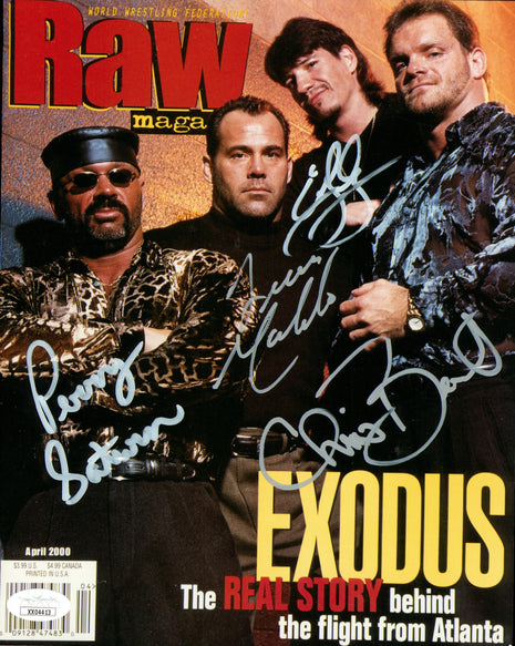 Eddie Guerrero, Dean Malenko, Perry Saturn & Chris Benoit multi-signed 8x10 Photo (w/ JSA)