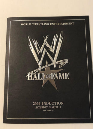 Multi-signed WWE Hall of Fame 2004 Program (8 signatures!)