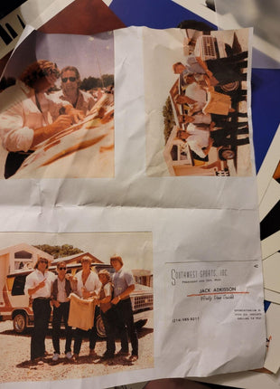 Kerry Von Erich, Kevin Von Erich, Fritz Von Erich & Mike Von Erich signed & framed T-Shirts