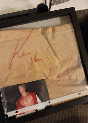 Kerry Von Erich, Kevin Von Erich, Fritz Von Erich & Mike Von Erich signed & framed T-Shirts