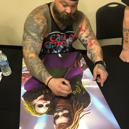 Bray Wyatt signed 20x30 Canvas Art (w/ JSA)