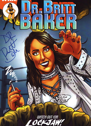 Britt Baker signed 11x17 Photo