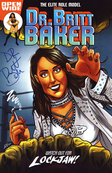 Britt Baker signed 11x17 Photo