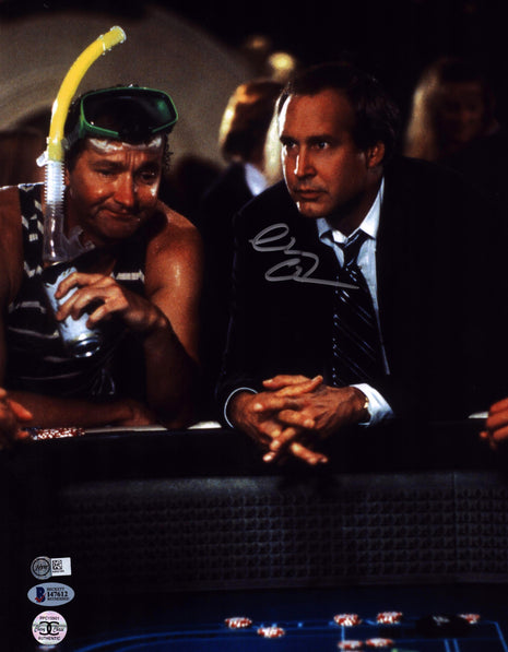 Chevy Chase (Vegas Vacation) signed 11x14 Photo (w/ Beckett)