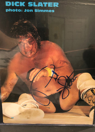 Dick Slater signed Magazine Page