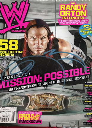 Jeff Hardy signed WWE Magazine August 2006 (w/ JSA)