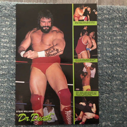 Steve Williams signed Magazine Poster