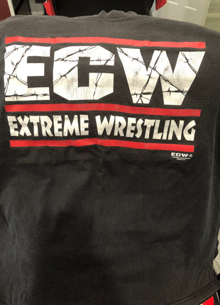 Origianl ECW Logo / Our Boys Kick Ass T-Shirt (Size: L / Worn)