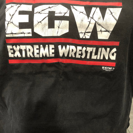 Origianl ECW Logo / Our Boys Kick Ass T-Shirt (Size: L / Worn)