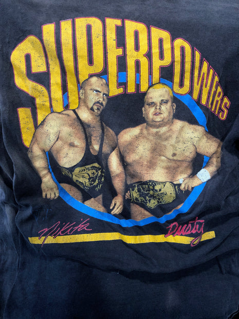Original NWA Superpowers Dusty Rhodes & NIkita Koloff T-Shirt (Worn)
