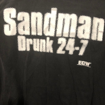 Original ECW Sandman Drunk 24/7 T-Shirt (Size: XL / Worn)
