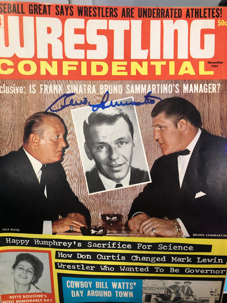 Bruno Sammartino signed Wrestling Confidential Magazine (November 1964)