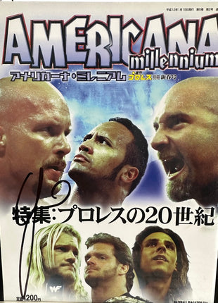 Chris Jericho signed Americana Millennium Japanese Magazine