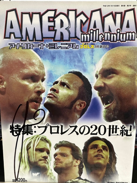 Chris Jericho signed Americana Millennium Japanese Magazine