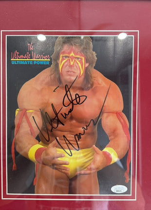 Ultimate Warrior signed Photo Framed (w/ JSA)