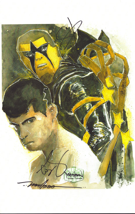 Stardust & Cody Rhodes dual signed 11x17 Photo