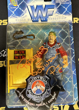 Phineas Godwinn signed WWF Shotgun Saturday Night Action Figure