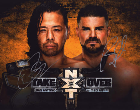 Bobby Roode & Shinsuke Nakamura dual signed 11x14 Photo