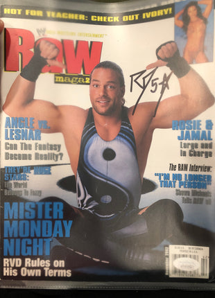 Rob Van Dam signed WWE Raw Magazine November 2002 (w/ JSA)