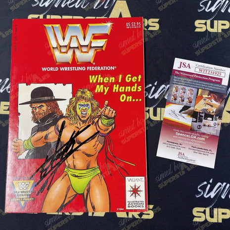 Undertaker signed WWF original comic book "When I Get..." (w/ JSA)