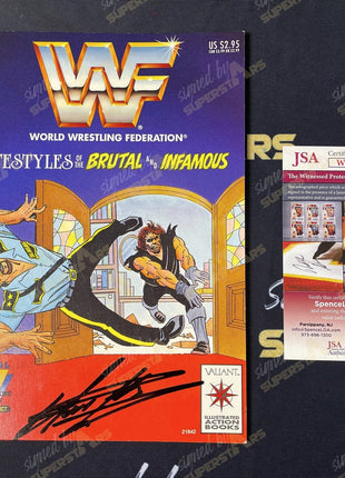 Undertaker signed WWF comic book "Lifestyles of the Brutal..." (w/ JSA)