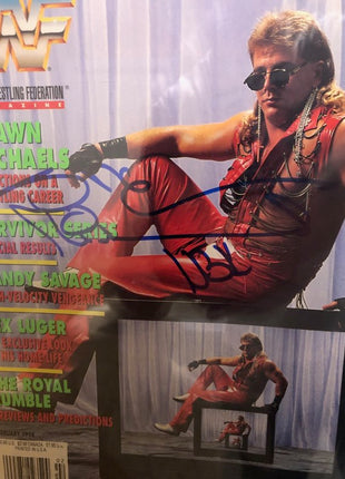 Shawn Michaels signed WWF Magazine February 1994 (Encapsulated w/ Beckett)