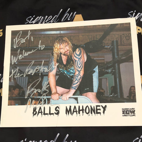 Balls Mahoney signed 8x10 Photo
