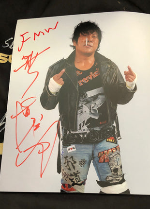 Atsushi Onita signed 8x10 Photo