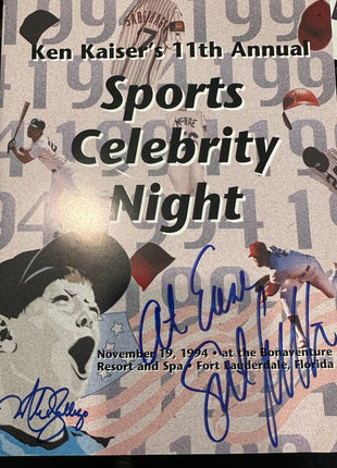 Ken Kaisers 11th Sports Celebrity Night Benefit multi-signed Event Program