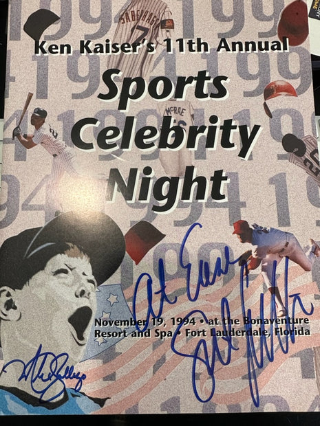 Ken Kaisers 11th Sports Celebrity Night Benefit multi-signed Event Program