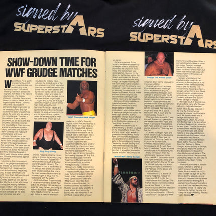 WWF Wrestlemania 2 Signed Program (15+ RARE signatures)