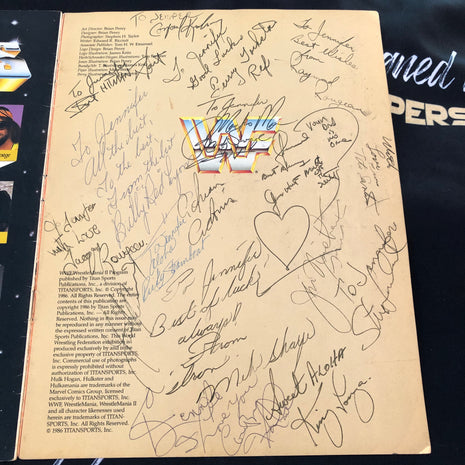 WWF Wrestlemania 2 Signed Program (15+ RARE signatures)