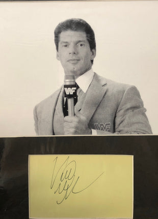 Vince McMahon signed Matted Cut