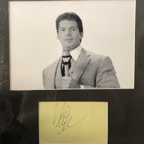 Vince McMahon signed Matted Cut