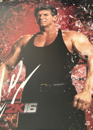 Vince McMahon signed 8x10 Photo