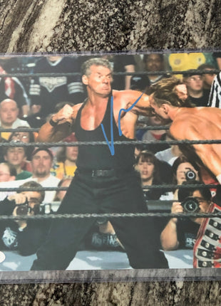 Vince McMahon signed 8x10 Photo (w/ JSA)