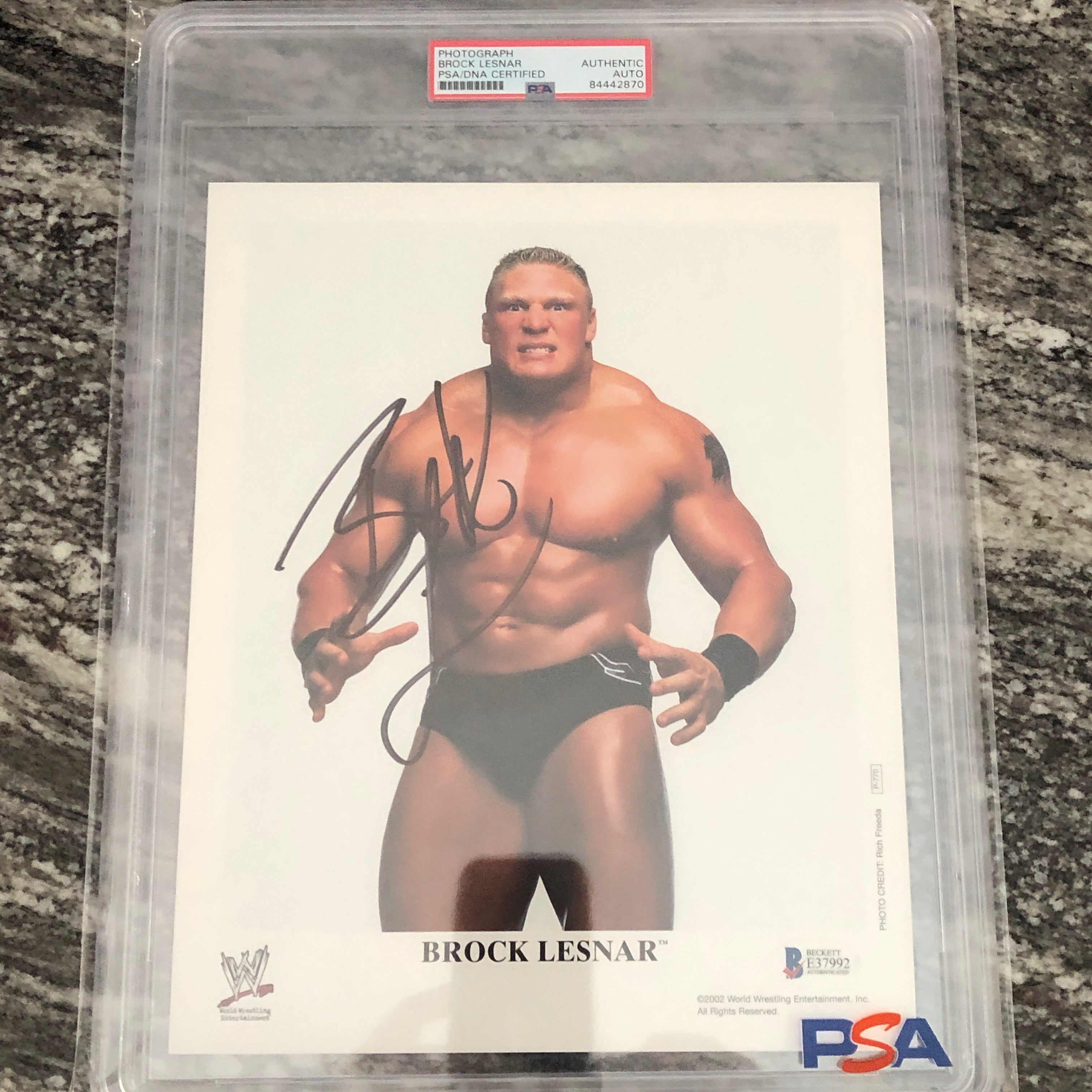 Brock Lesnar (VIKINGS) NFL signed Autographed 8x10 photo - AUTO w/COA