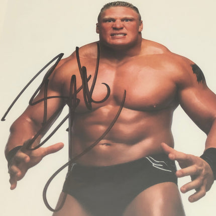 Brock Lesnar signed 8x10 Photo (Encapsulated w/ PSA-DNA)