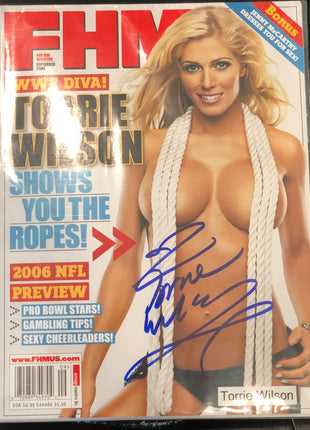 Torrie Wilson signed FHM Magazine